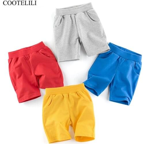 COOTELILI Summer Kids Shorts Children Cotton Girls Shorts Baby Casual Pants Summer Boys Beach Pant Shorts