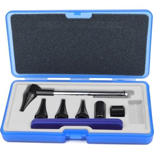 Medical Diagnostic Otoscope Ophthalmoscope Set Ear Eye Throat Check Tools LED Light Penlight First Aid Pen for ENT Examination