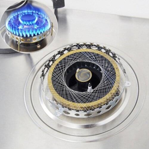 Metal Round Gas Cooker Furnace Stove Fire Net Windproof Energy Saving Cover Ring