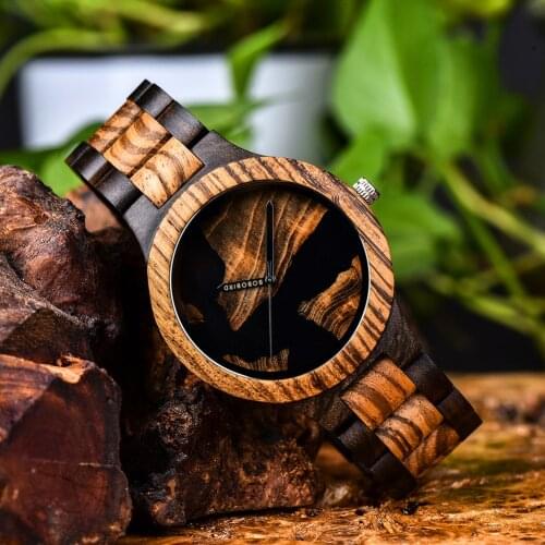 Mens Watch BOBO BIRD New Design Wooden Wristwatch Fashion Simple Timepiece Japanese Movement Unique Dial reloj hombre Gift Box