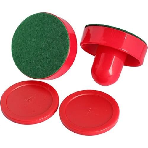 High Quality 2pcs Air Hockey Table Felt Pusher with Puck Air Hockey Accessories Tool For Outdoor Sport B2Cshop