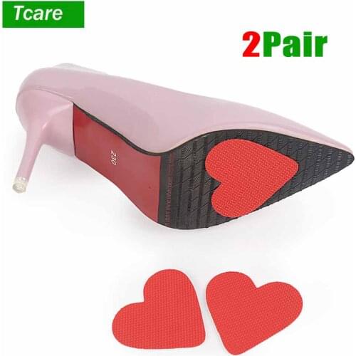 2Pair/Lot Anti-slip Shoe Grips Shoe Pads - High-heeled Shoe Pads Protector Sticker Rubber High-heeled Non-slip Grip Cushion