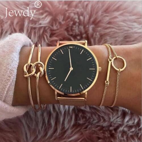 New fashion trendy arrow Bowknot geometric Variety Gold Color Bracelets Set infinite Charm bracelet woman jewelry