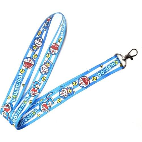 New cartoon Doraemon Neck Strap Lanyards Badge Holder Rope Pendant Key Chain Accessorie