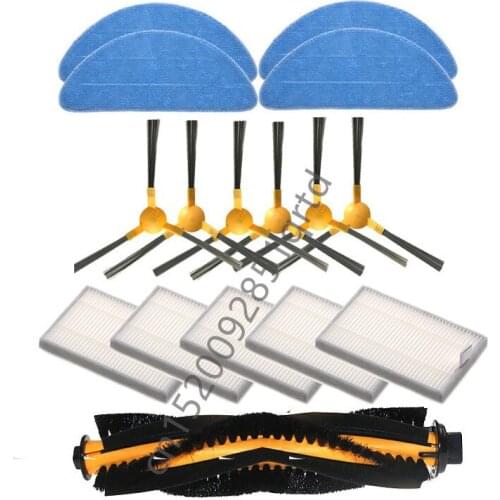 Main Brush Side Brush HEPA Filter Mop Cloth for Haier HB-QT51S PRO HB-HTH01H Vacuum Cleaner Spare Parts Accessories Replacement