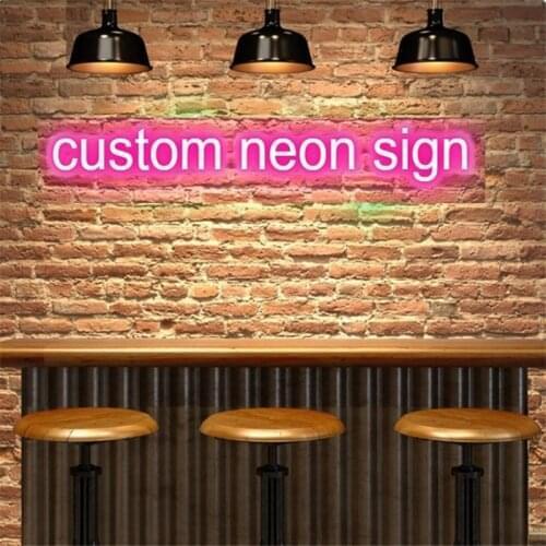 Personalized Custom Neon Led Light Office Logo Neon Sign for Wedding Happy Birthday Party Wall Decor Novelty Lighting