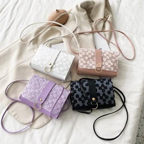 Luxury bag women 2021 fashionable embroidery small square bag fashion womens single shoulder underarm bag simple messenger bag