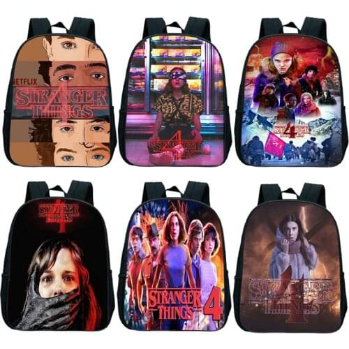 Stranger Things 4 Kindergarten Backpack For Boys Girls Kids School Bag Teens Rucksack Children Knapsack Cute Bookbag Mochila
