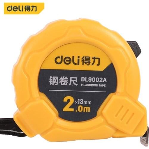 Deli Retractable Ruler Measuring Tape Portable Pull Ruler 2-10m Metric Gauging Tool High Accuracy Auto Lock Gauging Tape Measure