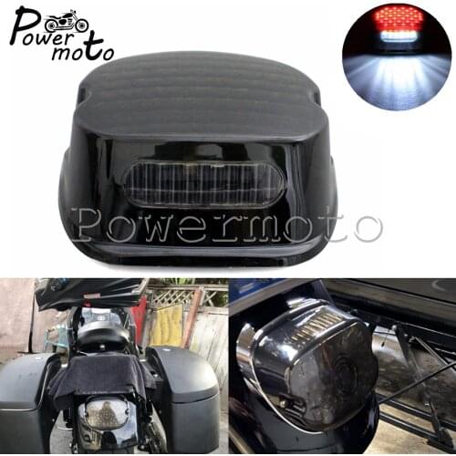 12V Motorcycle LED Smoke Tail Light Brake License Plate Rear Lamp Lights for Harley Dyna Touring Road King Sportster XL 1200 883