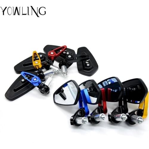 7/8" Handlebar End Mirrors CNC Motorcycle Rearview Side Mirror Cafe Racer for XMAX 125/200/250/400 XMAX300 XZ550 XV750SE TDR250