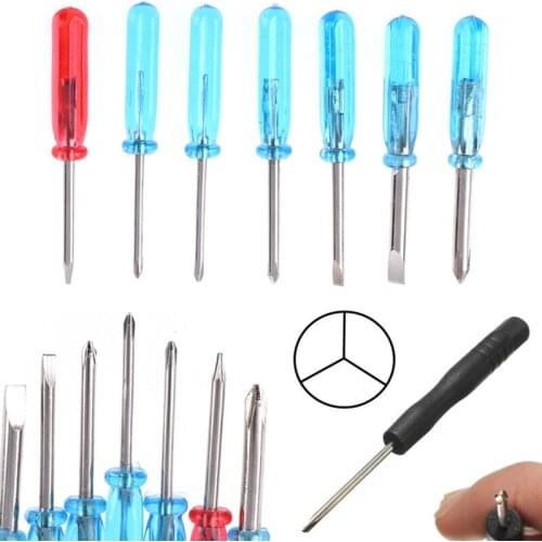1pcs 7pcs 10pcs Mini Phillips Slotted Cross Word Head Five-pointed Star Small Screwdrivers For Phone Laptop Repair Open Tools
