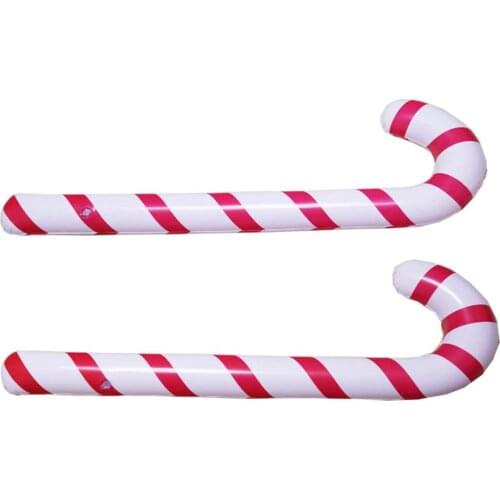 1 Pcs 88CM Inflatable Christmas Candy Cane Classic Lightweight Hanging Decoration Christmas Balloons Party Atmosphere