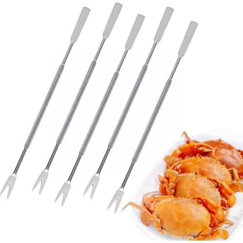 1Pc Steel Multifunctional Practical Crab Needle Fork Fork Picks Nut Fork Seafood Crab Walnut kitchen Fruit Tools Y4N4