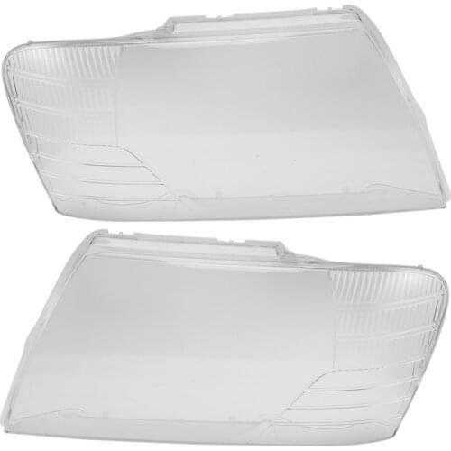 2 Pcs for Mitsubishi Pajero V73 V75 2003-2011 Car Headlight Cover Head Light Lamp Transparent Lampshade, Right & Left