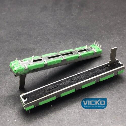 [VK]20pcs/lot Behringer Soundcraft 7.5cm 75MM A20K A20KX2 double straight mixer fader slide potentiometer handle 15mm switch