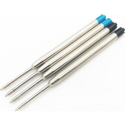 4PCS/Lot Creative Metal Ballpoint Pen Refills Stationery Refill 0.5mm Signature Stationery for School Office Supplies