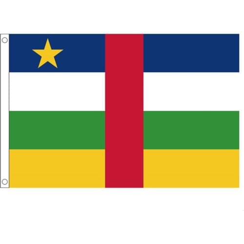 60x90cm/90x150cm/120x180cm/150x240cm Central African flag Banner Hanging National Central African flags Home Decoration