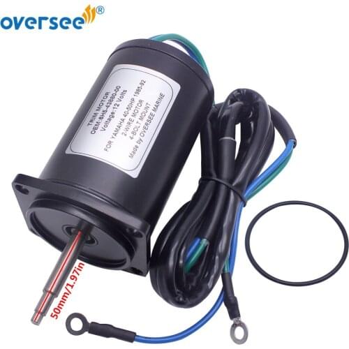 6H5-43880 Tilt Trim Motor For Yamaha Outboard Motor 6H5-43880-02 12V 2 Wire 4 Bolt Mount 40-50HP Lester 10836