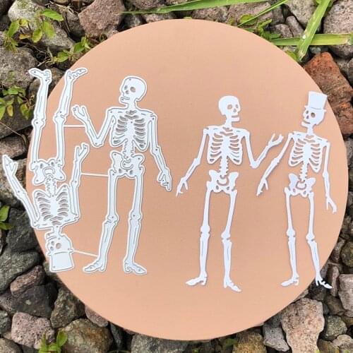 CH 2021 New Arrival two Skeleton Stencil Metal Cutting Dies For Scrapbooking Practice Hands-on DIY Album Card Handmade Tools
