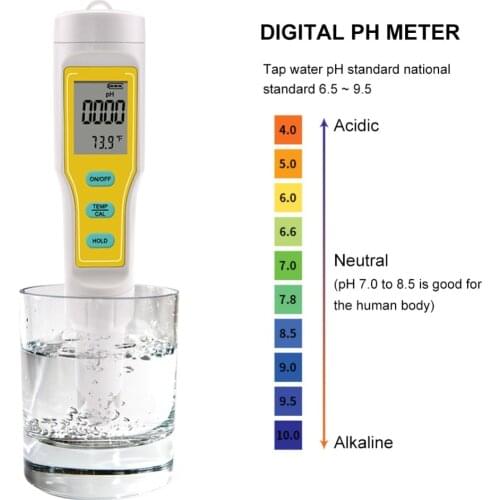 Digital ATC PH Meters Automatic Calibration PH Soil Aquarium Safe Pool Water Wine Urine Tester with Replaceable probe ph-3