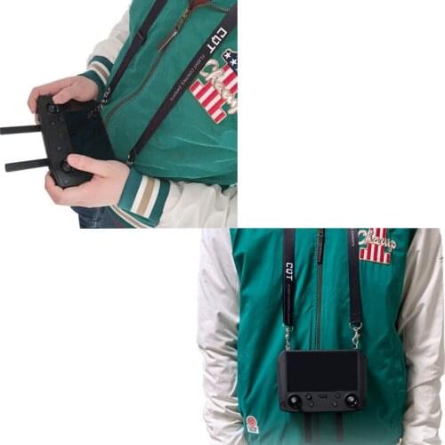 CTQ Soft Adjustable Lanyard Shoulder Belt Strap Hang Rope Sling Neck With Metal Hooks DJI Mavic 2 Remote Control with Screen