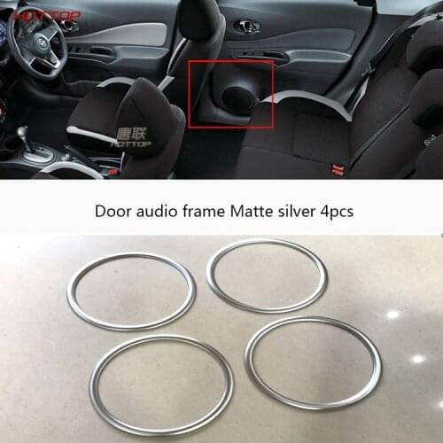 For Nissan Note E12 2017-2020 Decorative Door Audio Ring Four Door Horn Buoy Ring Frame Interior Trim Modification Accessories
