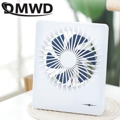 DMWD Portable Cooling USB Desktop Fan 3 Speed Personal Rechargeable ABS Portable Office Outdoor Home Electric fans