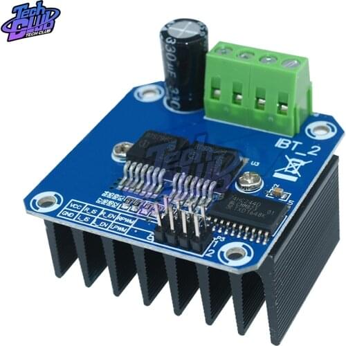 BTS7960B DC 43A Stepper Motor Driver Double H-Bridge PWM Driving Board Module for Arduino Smart Car 5.5V-27V Power