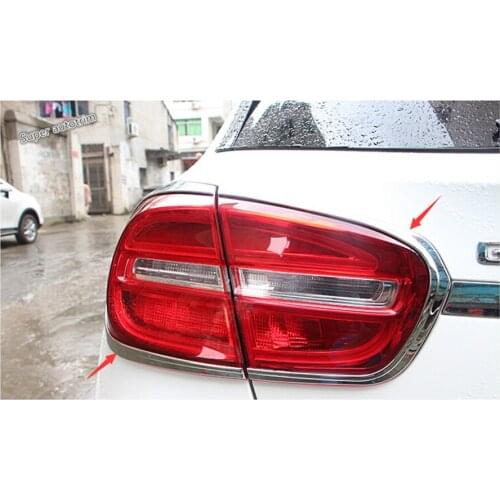 Lapetus Exterior Refit Kit For Mercedes-Benz GLA 200 220 X156 2015 - 2019 Chrome Rear Lights Tail Lamps Cover Trim Accessories
