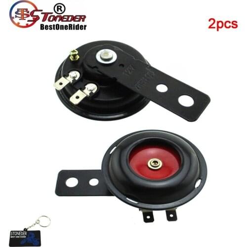 STONEDER 12V 105dB Loud Horn For Motorcycle Moped Scooter ATV Quad Go Kart Electric Bike
