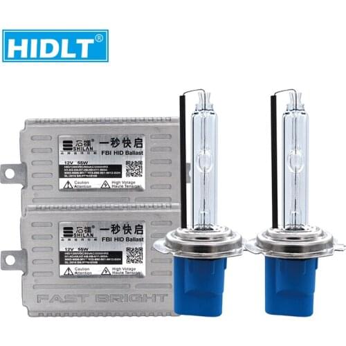 HCDLT Fast Bright 55W H7 Xenon HID Kit H1 H11 9005 9006 9012 D2H 5500K White Car Light Headlamp Bulb With AC 12V FBI HID Ballast