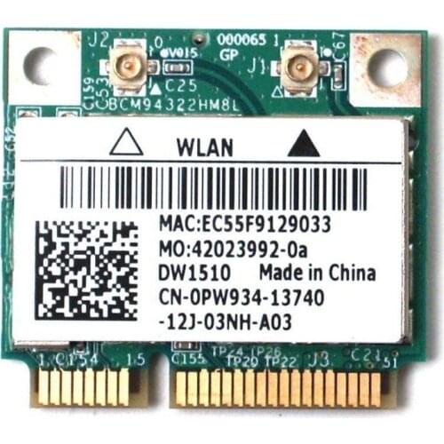 Wireless Adapter Card for Broadcom BCM94322HM8L Dell DW1510 BCM4322hm8l bcm4322 2.4&5G 300M WiFi Wireless Network Card