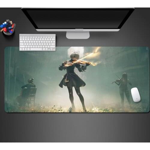 Hot Nier Game Mouse Pad Rubber Professional PC Gaming Computer XL Mousepad Washable Big Desk Mat To Gamer Best Christmas Gifts