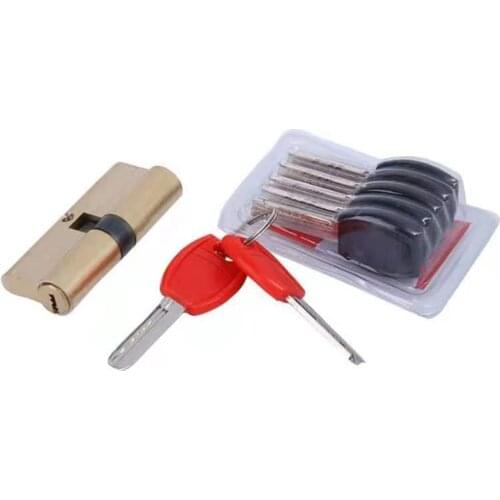 Brass Door Lock cylinder Lengthened 65 70 80 90 mm full size Biased Lock core Anti-Theft Entrance lock part