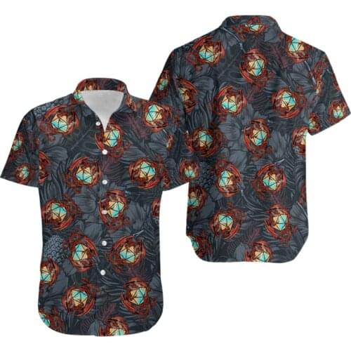 2021 Fashion mens Shirt Summer Casual Beach Shirt Beautiful Dragon 3D All Printed Unisex Tropical Hawaiian Tops CS15