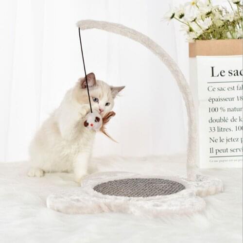 New Style Sisal Rope Cat Scratcher Pet Supplies Cat Plush Mouse Interactive Funny Cat Mice & Animal Toy Scrapers Cat Furniture
