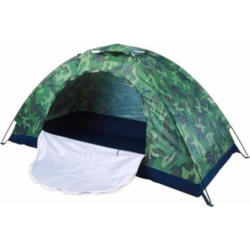 Outdoor Portable Single Layer Camo Camping Tent Wigwam Camouflage 1 Person Waterproof Lightweight Beach Fishing Hiking