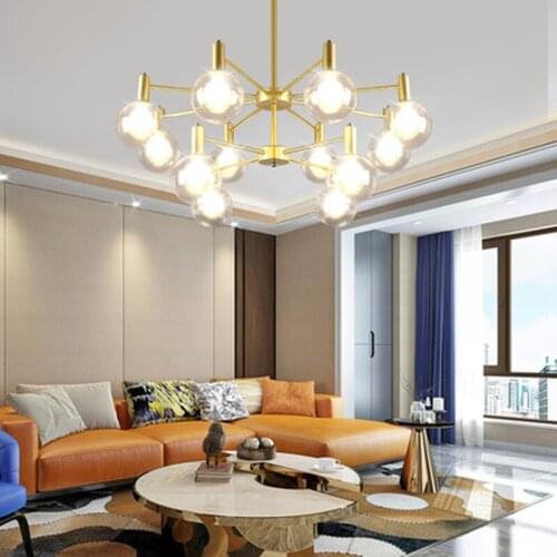 Restaurant Northern Europe G9 LED Chandelier Simple Modern Iron Postmodern Magic Bean Living Room Bedroom Decor Lighting