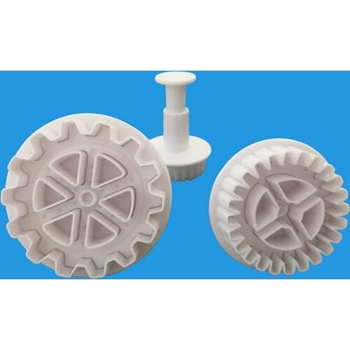 Christmas Gear fondant cookie cuttter cake mold fondant mold fondant cake decorating tools Baking