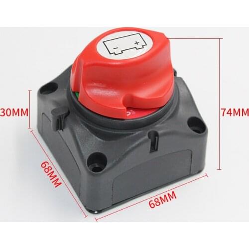 300A 12/24V Disconnect Battery Knob Switch Cut-off On Off Mini ERP Car Marine Boat Yacht Electrical Parts