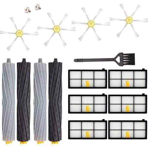 Silicon brush Nylon brush Air Filter for iRobot Roomba 800 860 865 866 870 871 880 885 886 890 900 960 966 980 Vacuum Cleaner