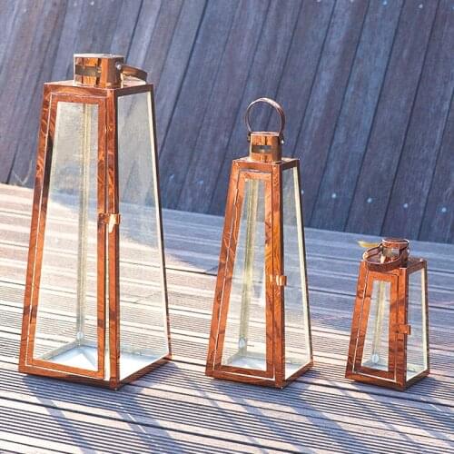 Modern Nordic Gold Candle Holders Wind Proof Glass Wedding Table Candle Holders Stand Outdoor Lantern Portavelas Garden AD50CH