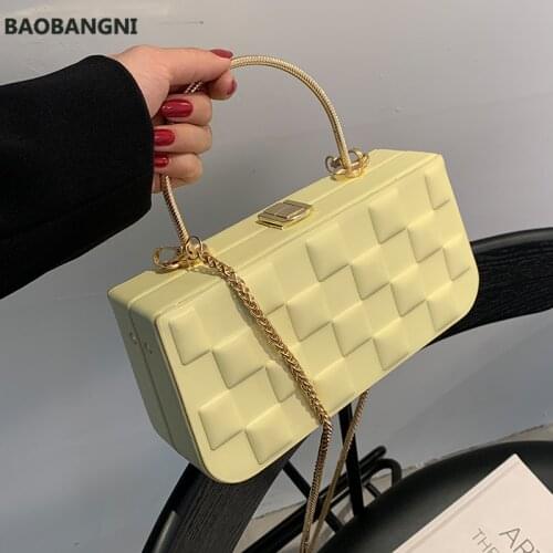 PU Leather Crossbody Bags For Women Small Totes With Metal Handle Lady Shoulder Messenger Bag Handbags Purses