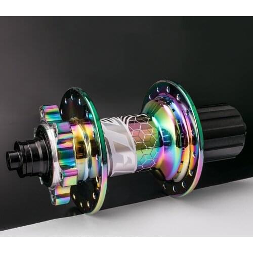 Bike Hub Disc Card Brake Mountain Bike Hub 4 Bearing 6 Pawls MTB Bicycle Hubs 32 36 Holes Colorful For SHIMANO HG 8 91011 Speed