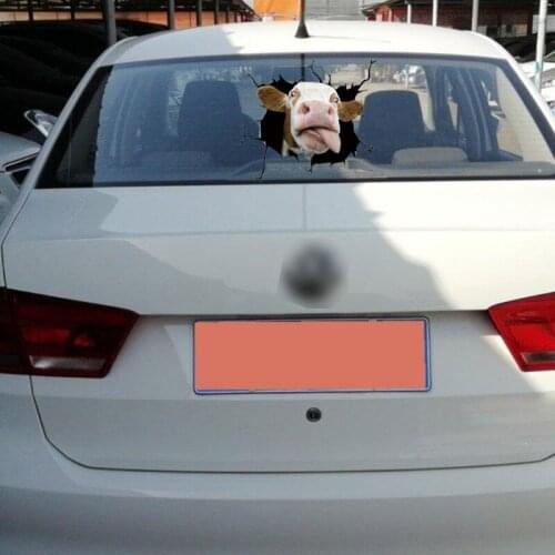 Vehicle Exterior Stickers Cute Pig Horse Decals Creative Colorful Decorations Cover Automobile Surface Sticker
