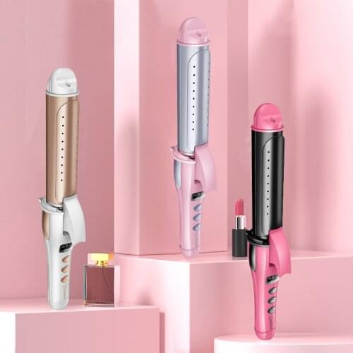 HATTEKER 2 In One Curling Iron Straightener Professional Hair Curler Anion Hair Iron Hair Crimper For Travel