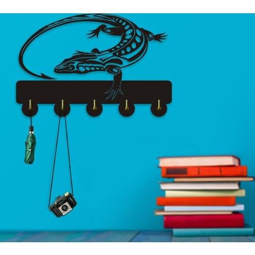 Lizard Design Household Decor Hooks Animlas Multi-purpose Wall Coat Bags Clothes Hook Key Holder Kitchen Toilet Hanger