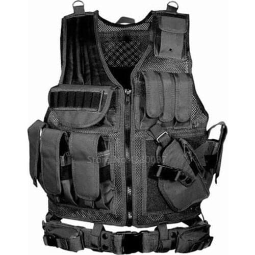 New Summer Pocket Men Tactical Vest Adult Military Breathable Armor Bulletproof Multi-functional Ww2 Army Special Forces Uniform