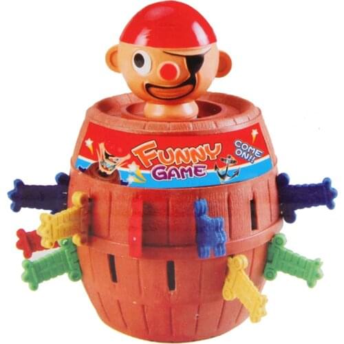 Pirates Barrel Bayonet Catapult Trapeze Tricky Practical Jokes funny toys game baby toys For Children Halloween Kids gift